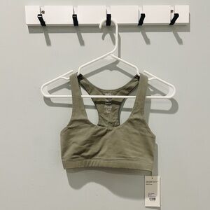 NWT MATE the Label Organic Stretch Sports Bra in Sage